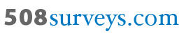 508Surveys.com Text Logo